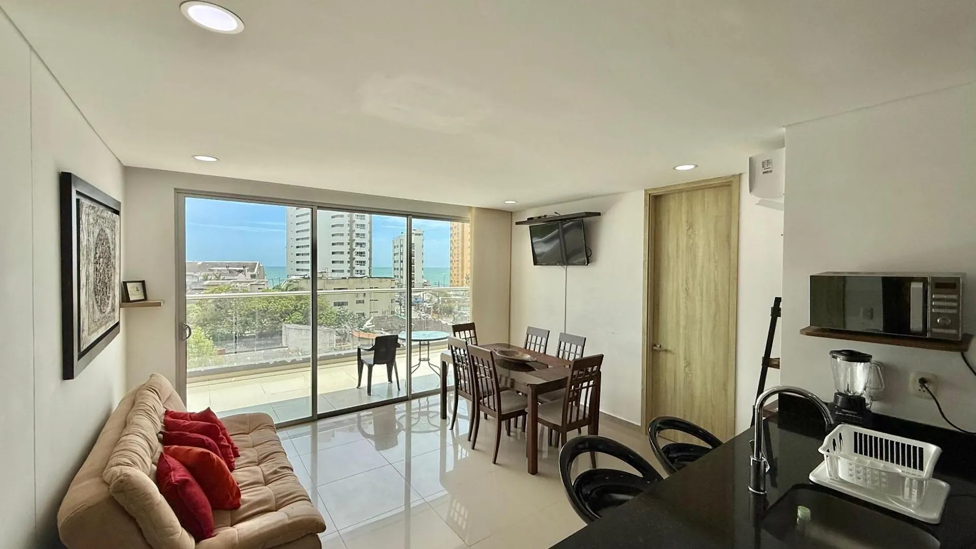 Escapate Al Paraiso! Apartamento Con Piscina A Pasos Del Mar En Marbella Cartagena 0*,  Colômbia